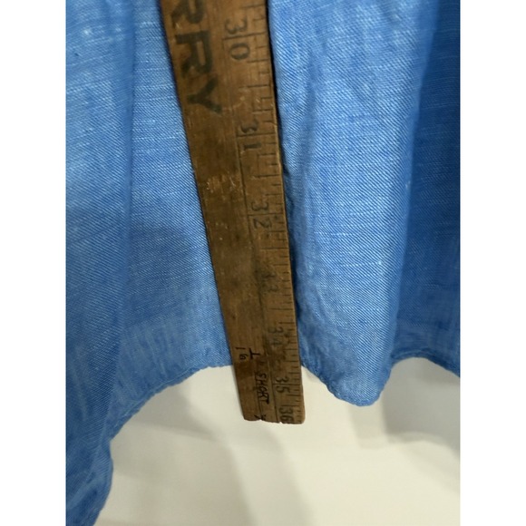 LILLY PULITZER Linley Button-Front Minidress Coverup 3/4 Bell Sleeves XL Linen - Picture 6 of 8